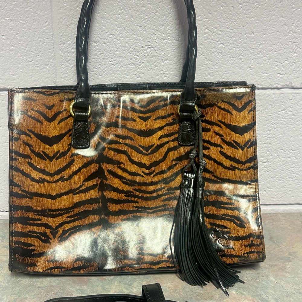 Patricia Nash Tiger Striped Bag